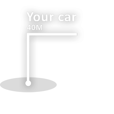 AR view showing car location